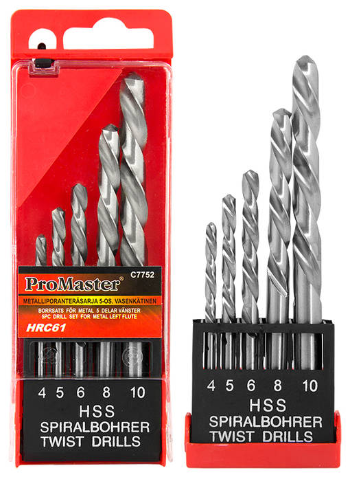 METALLIPORANTERÄSARJA 5-OS. VASEN - Poranterät - 10-261471 - 1