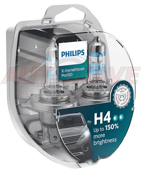 AUTOL.PHILIPS H4 X-TREME VISION PRO 150% - Auton polttimot - 10-261062 - 1