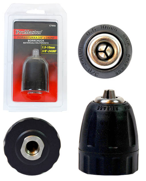 PORAKONEENISTUKKA 10MM 3/8" X 24 - Poranterät - 10-261472 - 1