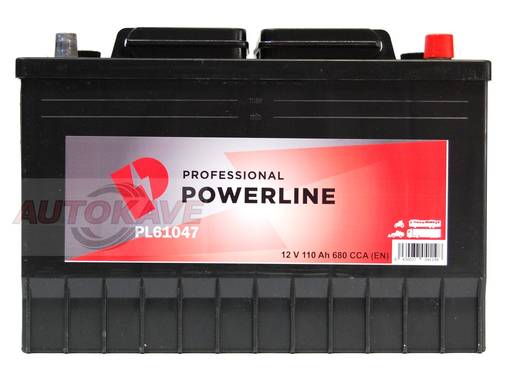 Akku POWERLINE 110AH 680A AKKU PL14W - Raskaankalustonakut - 10-261153 - 5