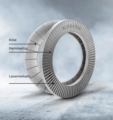 NORD-LOCK 16mm lukitusaluslevy - Lukitusmutterit ja -laatat - 10-261283 - 1