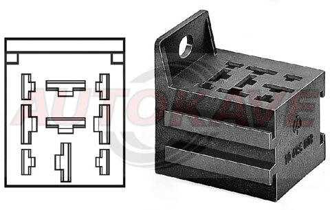 Releen kanta korvalla - Releet ja sulakkeet - 10-261115 - 2