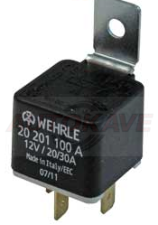 Rele 12V 20/30A vaihtokärj - Releet ja sulakkeet - 10-261105 - 4