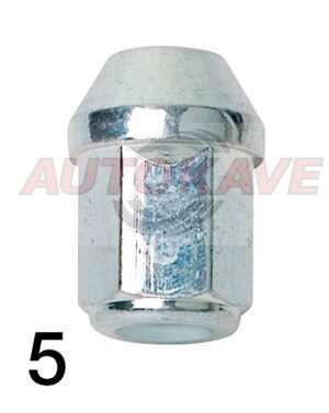 PYÖRÄNMUTTERI 12X1,25 KARTIO UMPI K34 - Vannetarvikkeet, -pultit - 10-260596 - 1