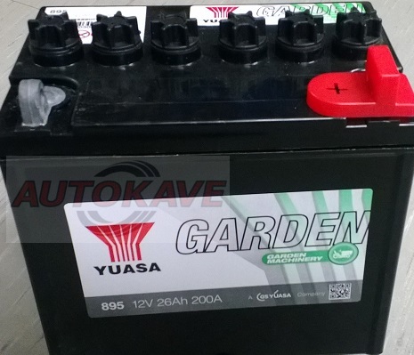 Akku YUASA 12V, 26Ah,187x127x181, +O - Pienkone- ja mp-akut - 10-261146 - 2