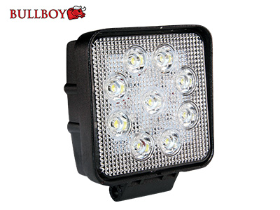 BULLBOY LED TYÖVALO 27W 1700LM 9-32V NELIÖ 9X3W LED - LED-työvalot - 10-261087 - 1