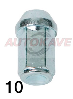 PYÖRÄNMUTTERI 14X1.50 KARTIO UMPI K41 - Vannetarvikkeet, -pultit - 10-260597 - 1