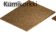 Tiivistelevy kumikorkki 2,0 mm - Tiivistepaperit - 10-261387 - 1