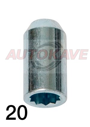 ALUVANNEMUTTERI M12X1,50 Tähti - Vannetarvikkeet, -pultit - 10-261098 - 1