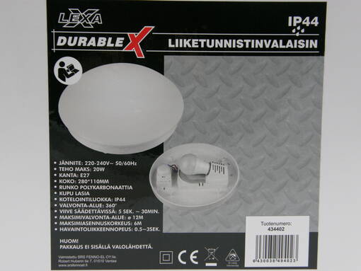 Lexa led-kattovalaisin liiketunnistimella 20w -  - 10-261698 - 1