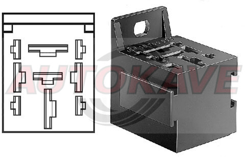 Tehoreleen kanta korvalla must - Kytkentäreleet ja relekannat - 10-261338 - 1