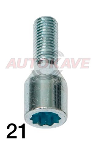 ALUVANNEPULTTI M12X1,50 L=28 TÄHTI - Vannetarvikkeet, -pultit - 10-261099 - 1